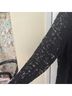 Chico's Solid Black Long Sleeve Top Size XL - photo 4