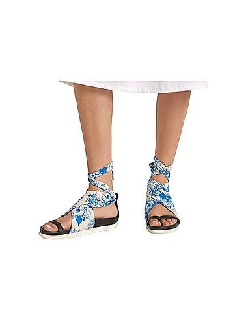 Anthropologie Tracy Reese Morning Blue Wrap Sandals Sandals (view 2)