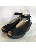 FLY London 100% Suede Print Black Sandals Size 8 1/2 - photo 6