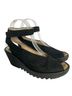 FLY London 100% Suede Print Black Sandals Size 8 1/2 - photo 1