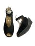 FLY London 100% Suede Print Black Sandals Size 8 1/2 - photo 2