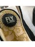 FLY London 100% Suede Print Black Sandals Size 8 1/2 - photo 3