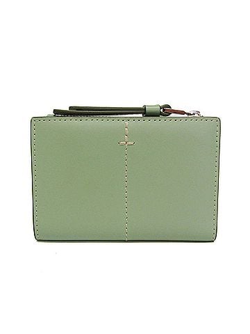 Tod's Tod's Compact Wallet Women's Leather Wallet (bi-fold) Light Green (view 1)