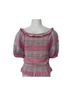 LoveShackFancy 100% Cotton Plaid Pink Green T-Shirt Size S - photo 5