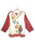 Koret Paisley Yellow Red White Blouse Size 2X - photo 1