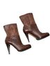 Cole Haan 100% Leather Snake Print Brown Ankle Boots Size 7 - photo 1
