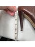 Cole Haan 100% Leather Snake Print Brown Ankle Boots Size 7 - photo 5