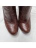 Cole Haan 100% Leather Snake Print Brown Ankle Boots Size 7 - photo 8