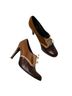 Stuart Weitzman 100% Leather Solid Brown Heels Size 8 1/2 - photo 1