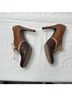 Stuart Weitzman 100% Leather Solid Brown Heels Size 8 1/2 - photo 10