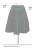 Maeve 100% Polyester Polka Dots Black Formal Skirt Size 10 - photo 5