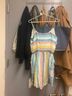 Splendid Stripes Yellow Blue Gray Casual Dress Size S - photo 5