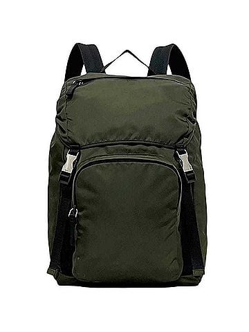 Prada Prada Backpack, Rucksack, Khaki Green, MIMETICO Tessuto MONTAGN V135, Nylon Leather, 164 PRADA (view 1)