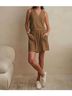 Oyun Brown Linen Shorts One size - photo 3