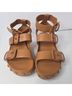 Ecco 100% Calf Leather Solid Brown Sandals Size EU 36 - photo 4