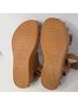Ecco 100% Calf Leather Solid Brown Sandals Size EU 36 - photo 8
