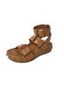 Ecco 100% Calf Leather Solid Brown Sandals Size EU 36 - photo 1