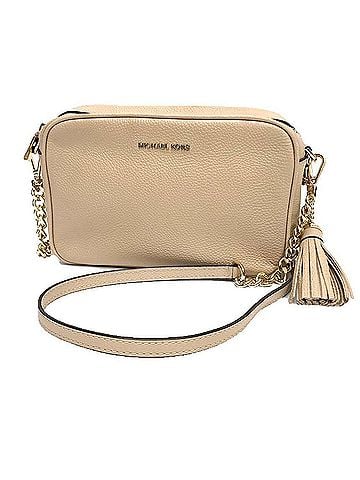 Michael Kors MICHAEL KORS Michael Kors Leather Shoulder Bag Pouch 32F7GGNM8L Beige Women's (view 1)
