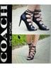 Coach 100% Leather Black Heels Size 8 - photo 7
