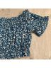 Ulla Johnson 100% Cotton Floral Blue Short Sleeve Blouse Size 2 - photo 4