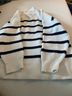 Mango Stripes Blue Casual Sweaters Size XS - photo 5