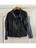 Vince. 100% Leather Black Leather Jacket Size S - photo 3