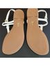 Tory Burch 100% Leather Solid White Sandals Size 8 - photo 6