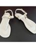 Tory Burch 100% Leather Solid White Sandals Size 8 - photo 3