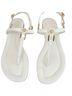 Tory Burch 100% Leather Solid White Sandals Size 8 - photo 2
