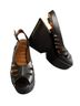 Robert Clergerie 100% Leather Solid Black Wedges Size 6 1/2 - photo 1