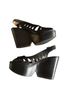 Robert Clergerie 100% Leather Solid Black Wedges Size 6 1/2 - photo 5