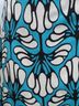 Max Studio Print Teal Black Ivory Casual Dress Size S - photo 6