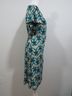 Max Studio Print Teal Black Ivory Casual Dress Size S - photo 4