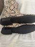 Zara Snake Print Tan Black Boots Size 11 - photo 5