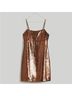 Madewell 100% Polyester Brown Cocktail Dress Size 8 - photo 6