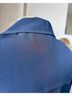 Zara 100% Silk Blue Long Sleeve Blouse Size 8 - photo 3