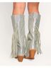 IHeartRaves Silver Boots Size 10 - photo 3