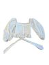 Shona Joy White Short Sleeve Blouse Size 2 - photo 1
