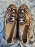 Free People Animal Print Brown White Flats Size EU 38 - photo 3