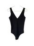 Express Solid Black Bodysuit Size XS - photo 1