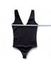 Express Solid Black Bodysuit Size XS - photo 4
