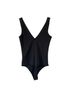 Express Solid Black Bodysuit Size XS - photo 2