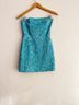 retrofête 100% Polyester 5% Lycra Blue Cocktail Dress Size XS - photo 3