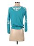 Cache Blue Long Sleeve Blouse Size XS - photo 2