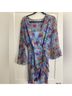 Veronica Beard 100% Silk Floral Blue Purple Orange Cocktail Dress Size 6 - photo 6