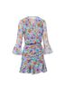 Veronica Beard 100% Silk Floral Blue Purple Orange Cocktail Dress Size 6 - photo 1