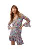 Veronica Beard 100% Silk Floral Blue Purple Orange Cocktail Dress Size 6 - photo 4