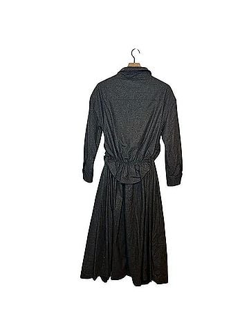 Rosie Assoulin Virgin Wool Blend Midi Button-down Shirt Dress Casual Dress (view 2)