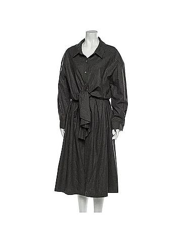 Rosie Assoulin Virgin Wool Blend Midi Button-down Shirt Dress Casual Dress (view 1)