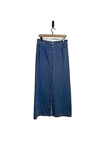 Ronny Kobo Makena Denim Skirt (view 1)